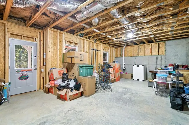 a view of storage and utility room