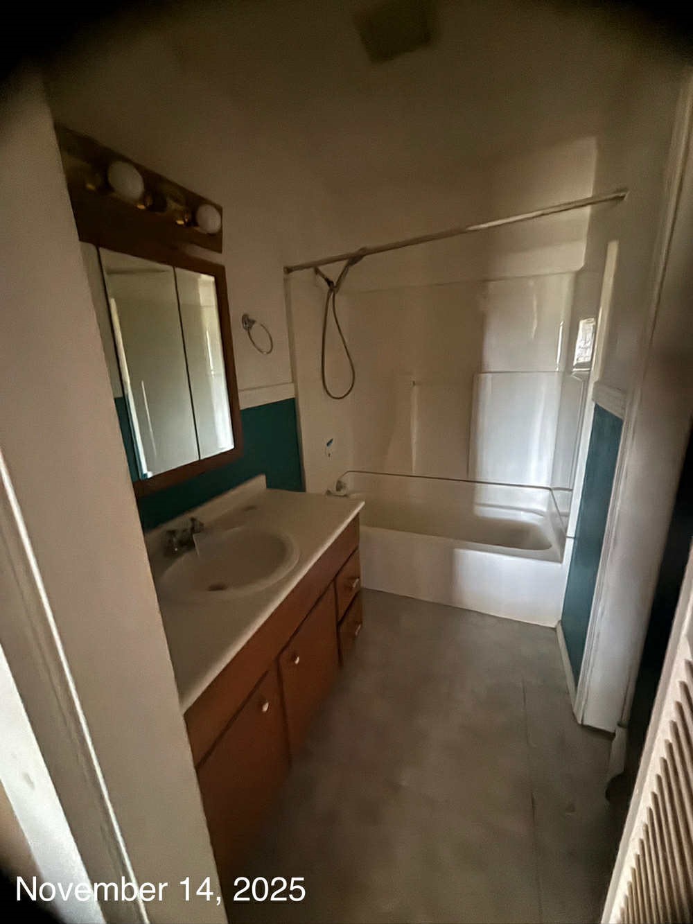 240 Boat Launch Road Point Blank, TX 77364 - Photo 10 of 12 a bathroom with a sink a mirror and shower