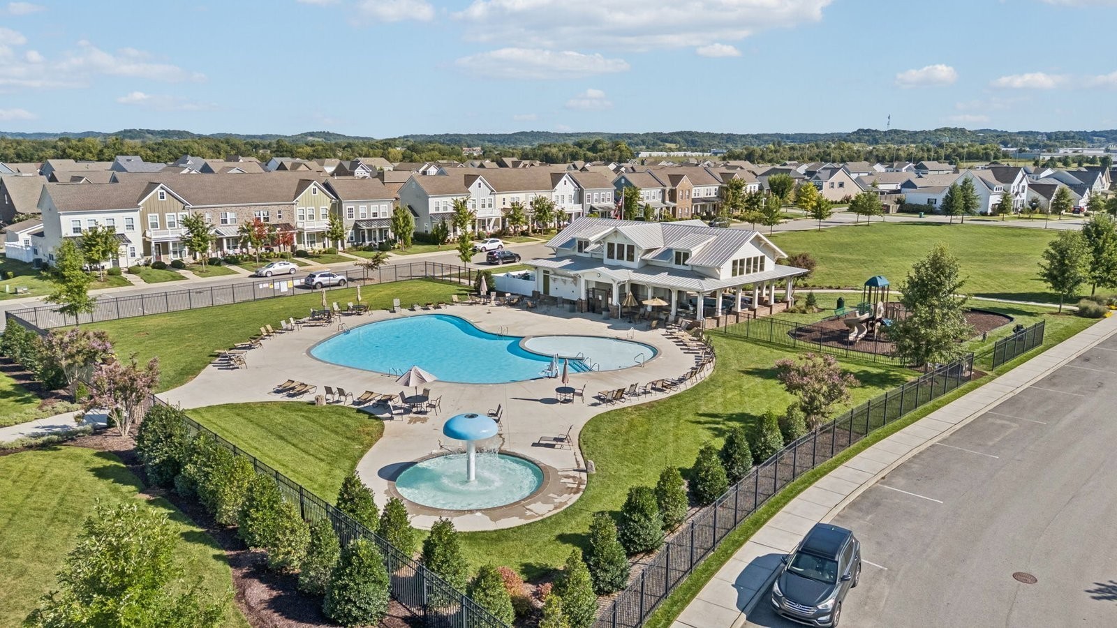 299 Harvest Point Boulevard Spring Hill, TN 37174 - Photo 45 of 48 swimming pool view with a lake view