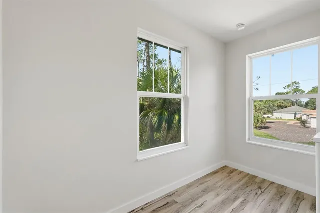 wooden floor in a room