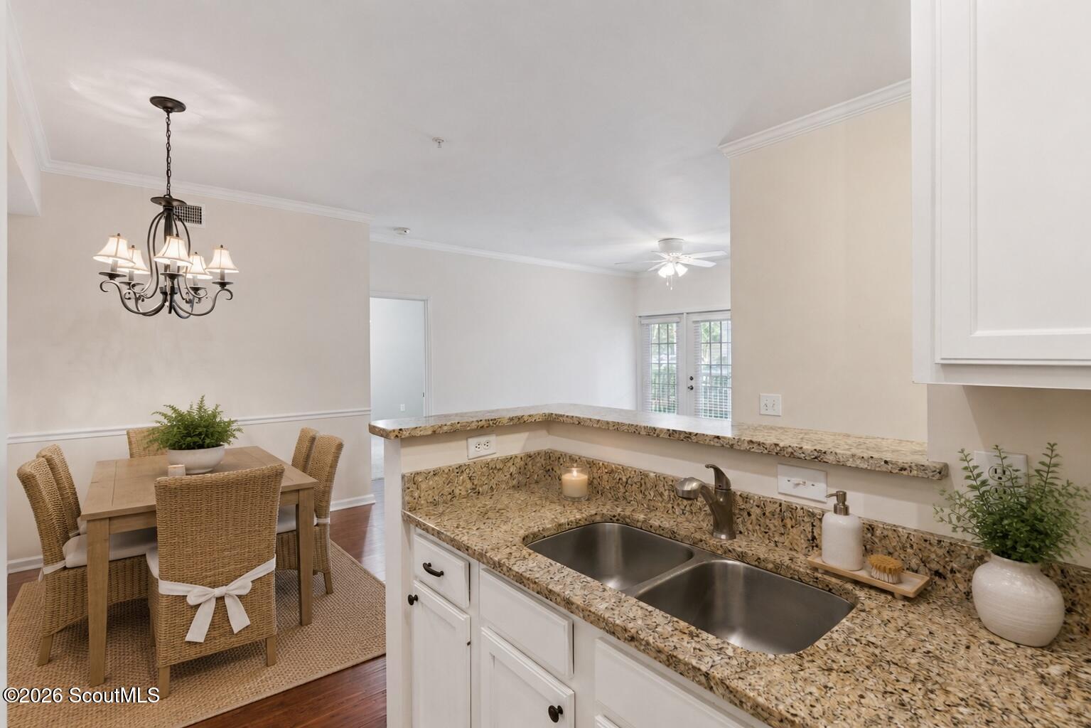 1704 Frederica Road, Unit 507 St. Simons Island, GA 31522 - Photo 10 of 43 Photo is virtually staged - Kitchen and dining room