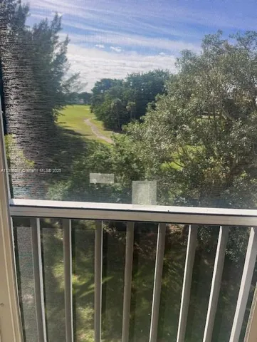 a view of sky from balcony