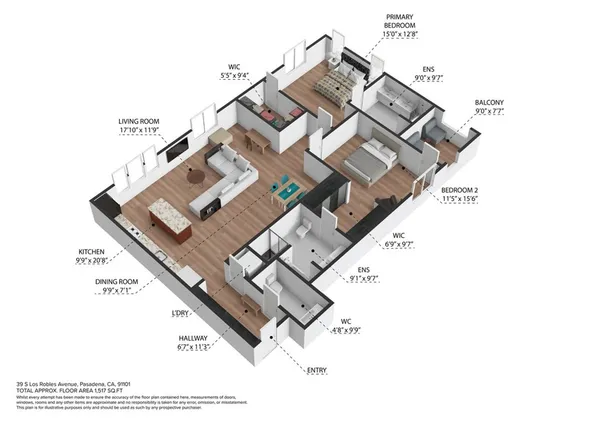 $1,548,000 | 39 South Los Robles Avenue, Unit 3019, Pasadena, CA 91101