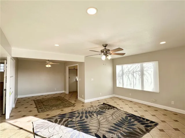 a view of a livingroom with a window