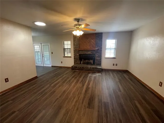 wooden floor in an empty room