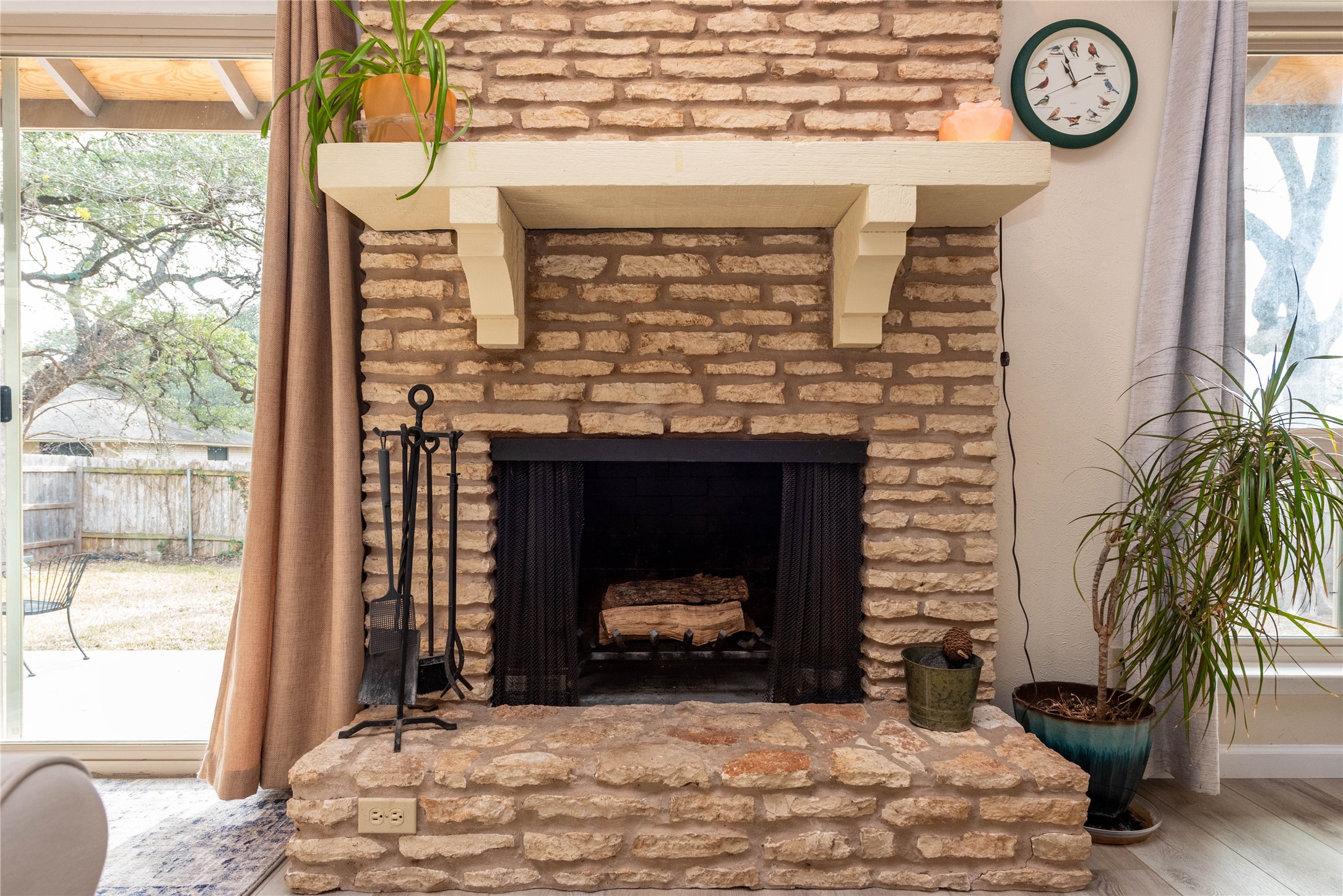 11719 Running Fox Trail Austin, TX 78759 - Photo 4 of 23 Stone Gas Fireplace