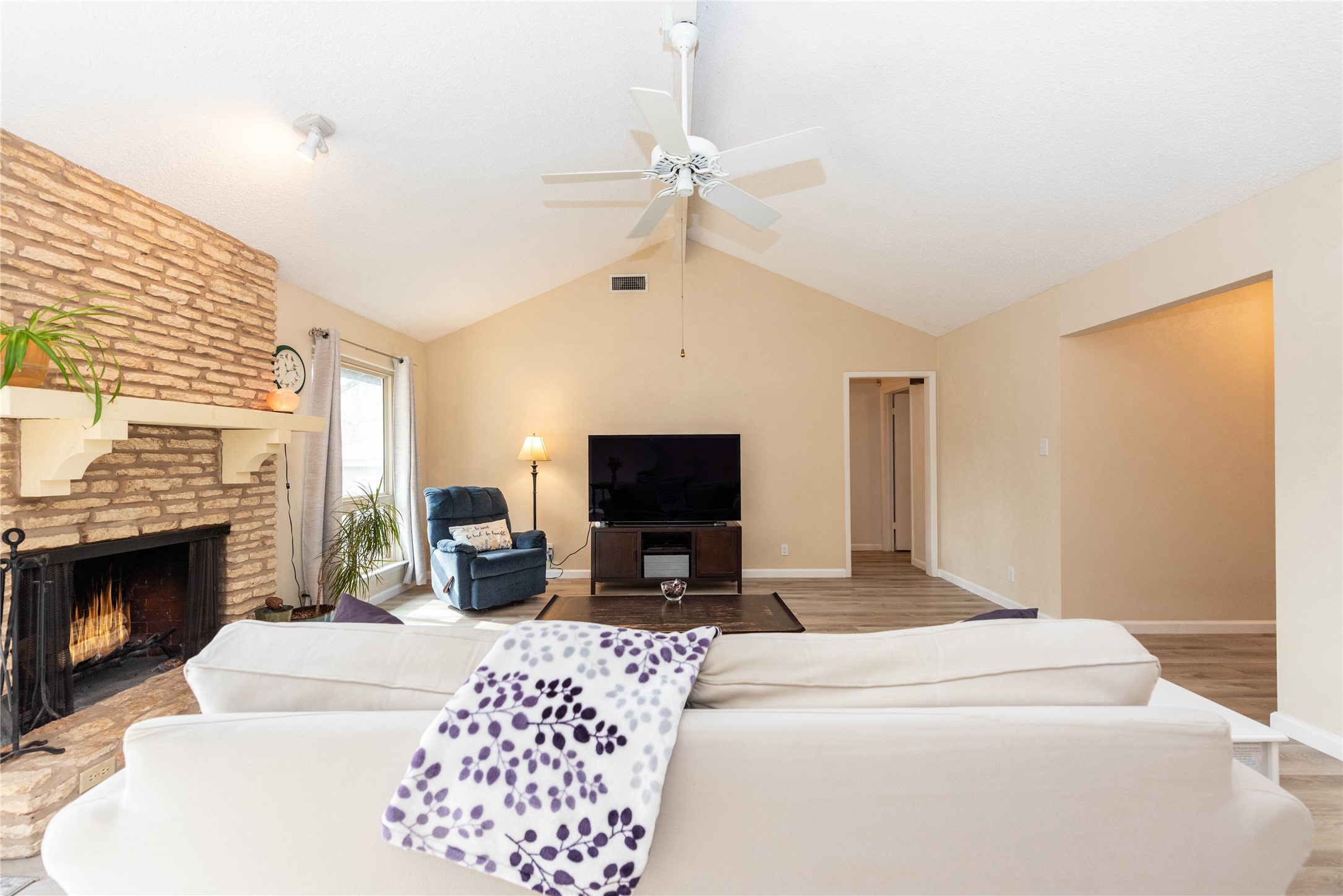 11719 Running Fox Trail Austin, TX 78759 - Photo 6 of 23 Vaulted Ceilings in Living Room