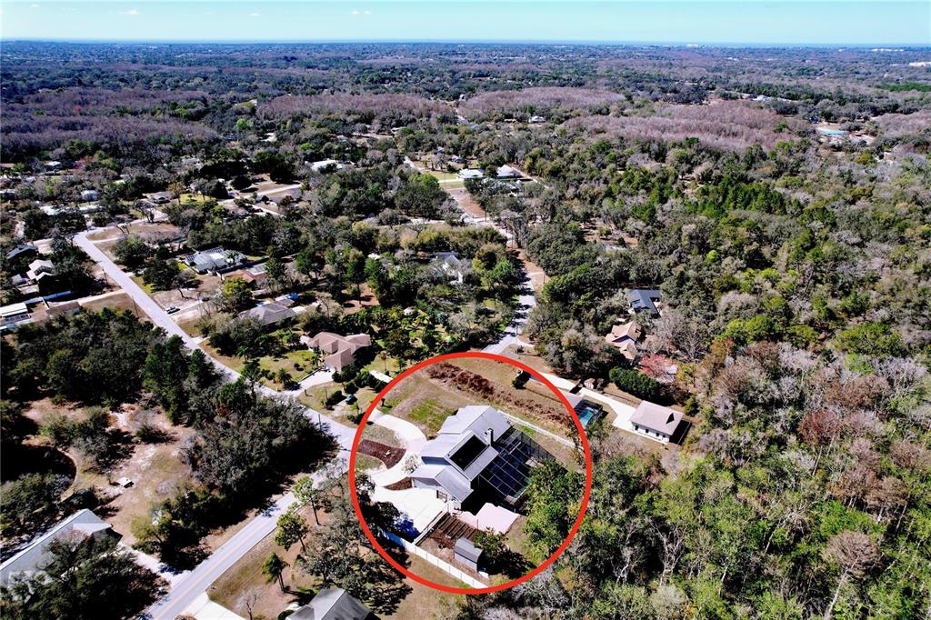 10655 Lakeview Drive New Port Richey, FL 34654 - Photo 77 of 83 an aerial view of residential houses with outdoor space