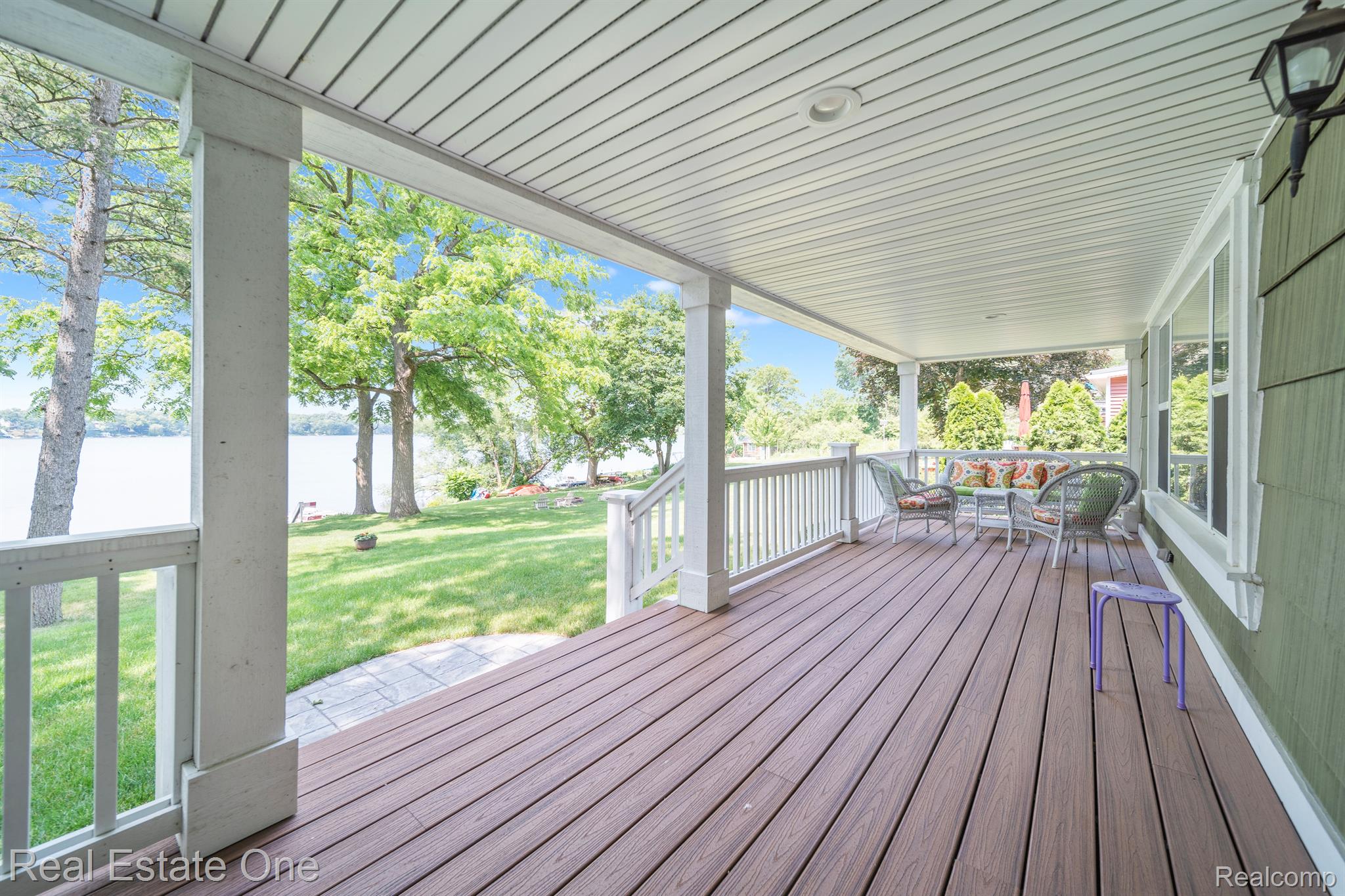 Serene Covered Porch