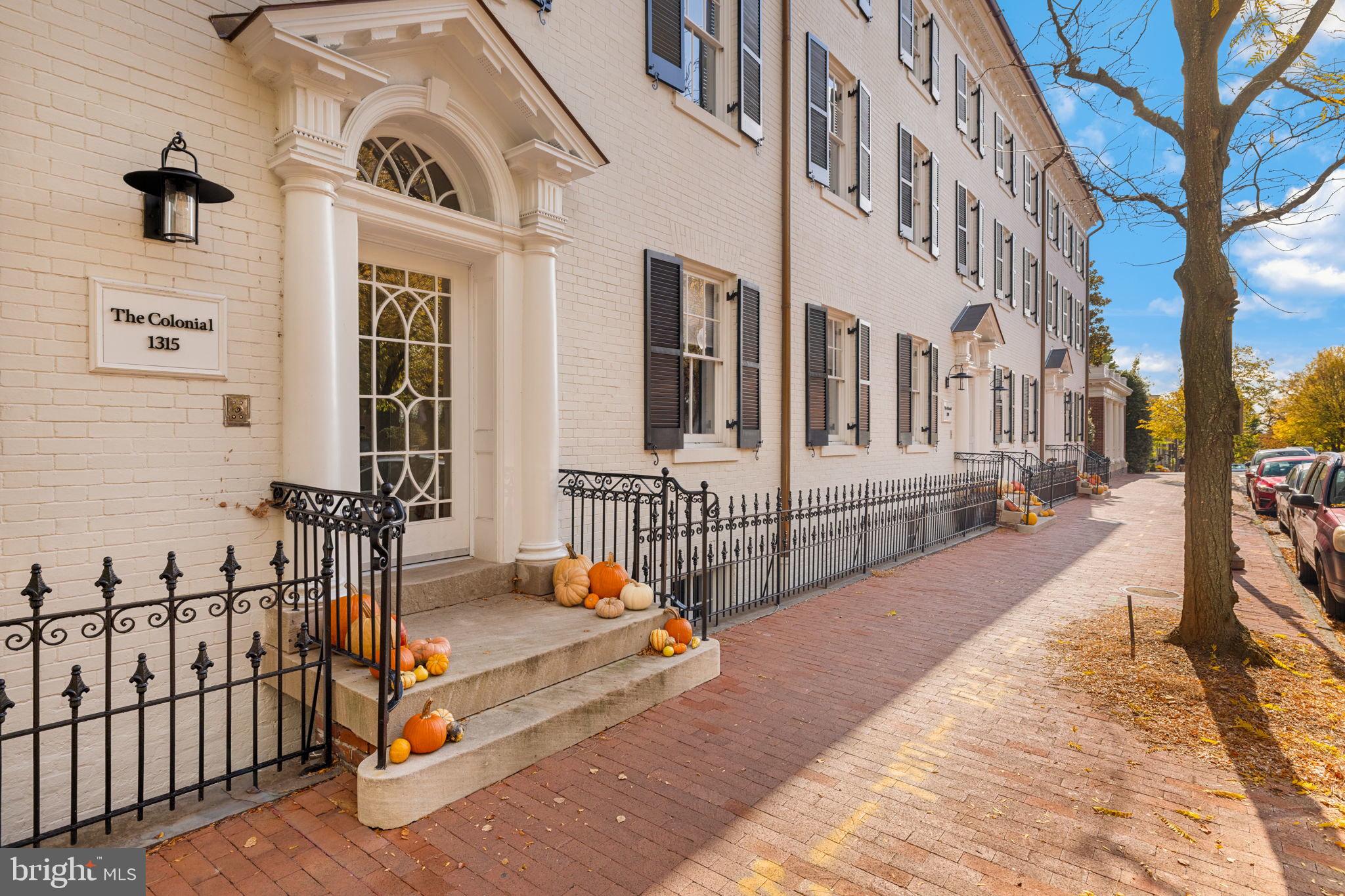 a view of a building with a outdoor space