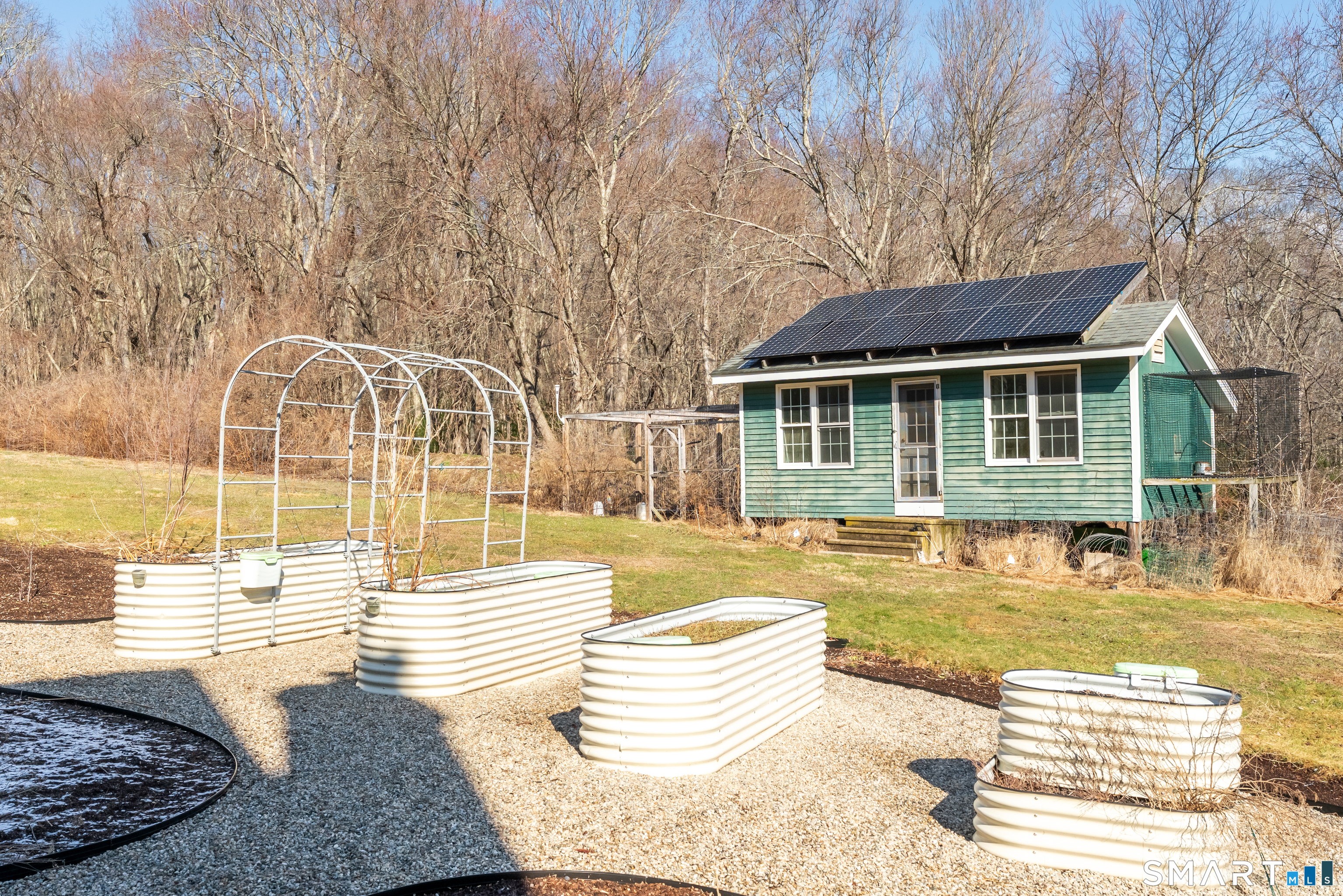 140 North Frontage Road Killingly, CT 06239 - Photo 9 of 40 Raised vegetable gardens and chicken coop