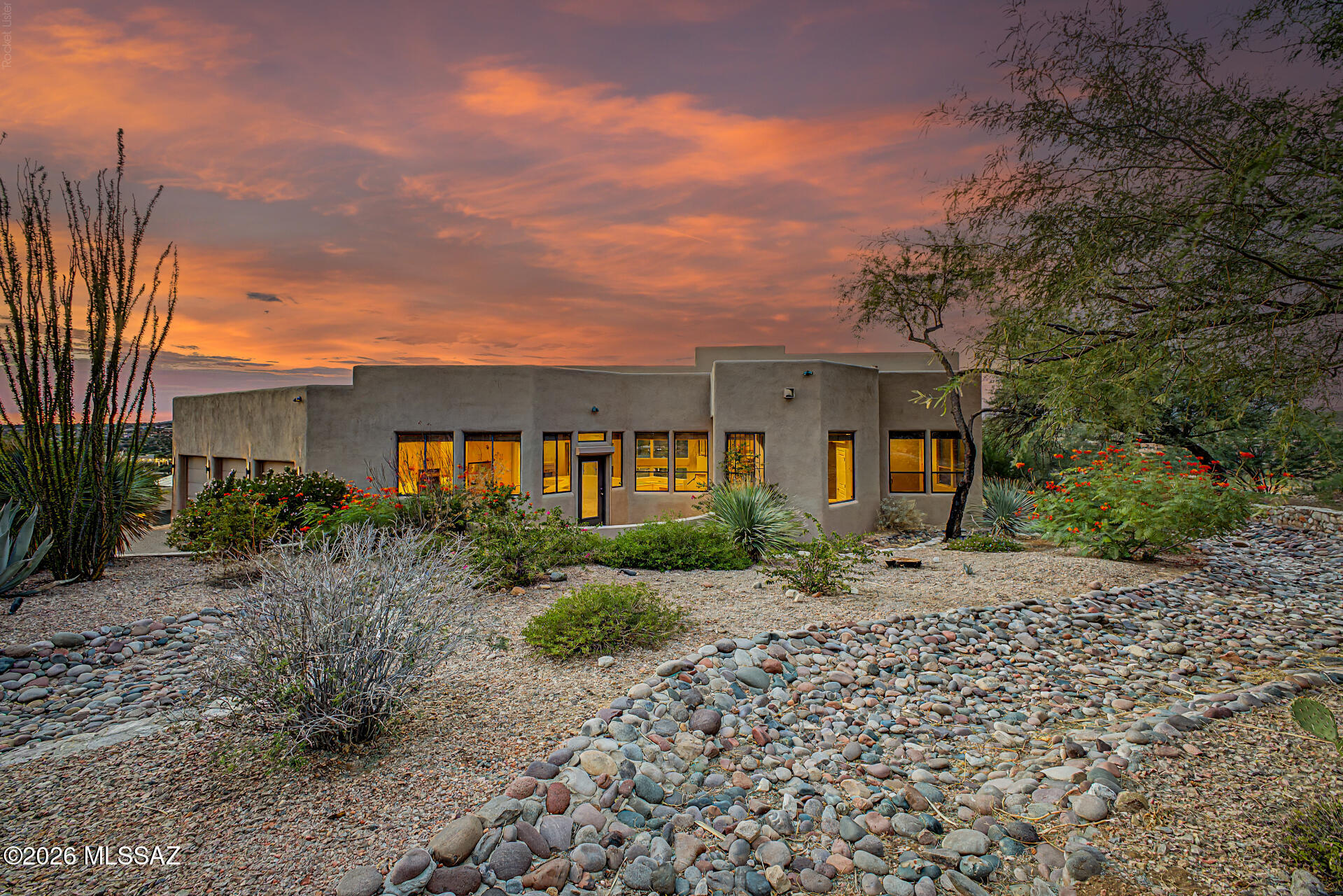 1751 East Buck Ridge Place Tucson, AZ 85737 - Photo 14 of 46 ROCK WORK AND DESERT PLANTS