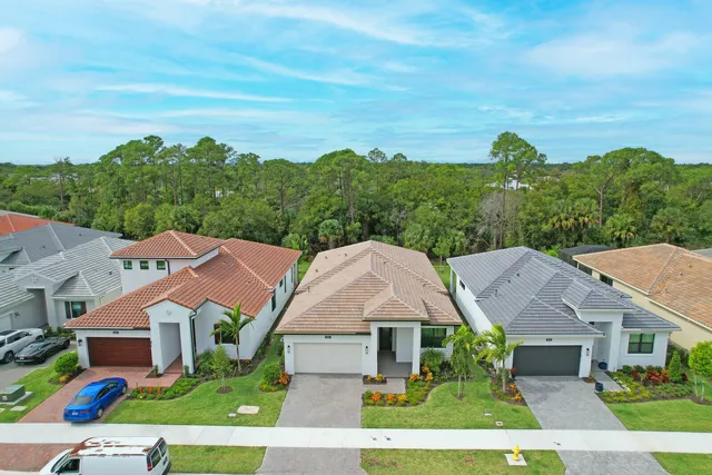 a aerial view of a house