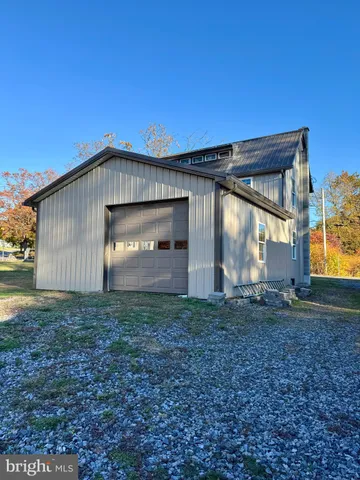 a view of backyard of house