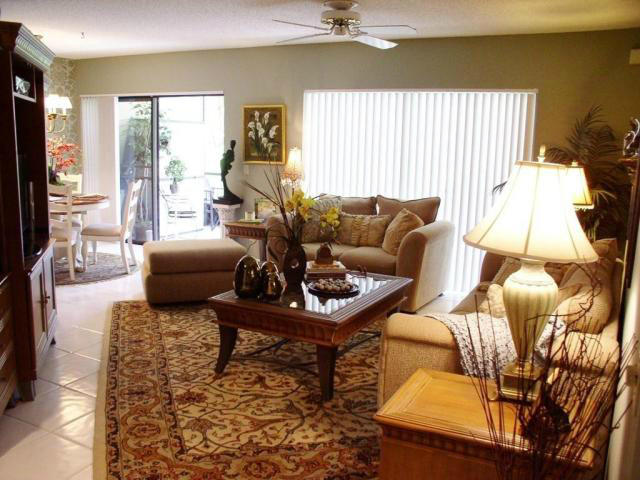 5530 Coach House Circle, Unit B Boca Raton, FL 33486 - Photo 3 of 7 LIVING AREA WITH FURNITURE