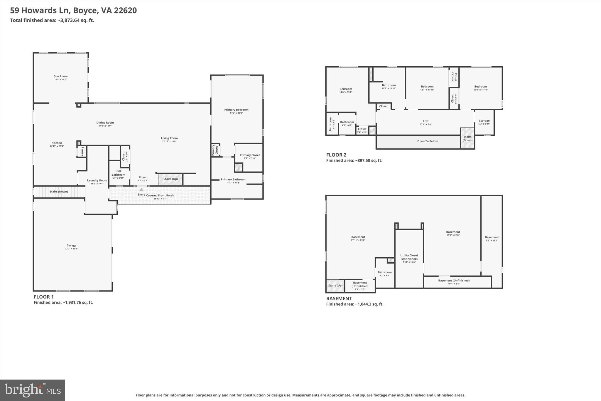59 Howards Lane Boyce, VA 22620 - Photo 81 of 81 Floor Plan