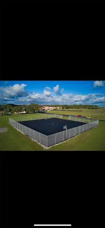 a view of an ocean from a yard