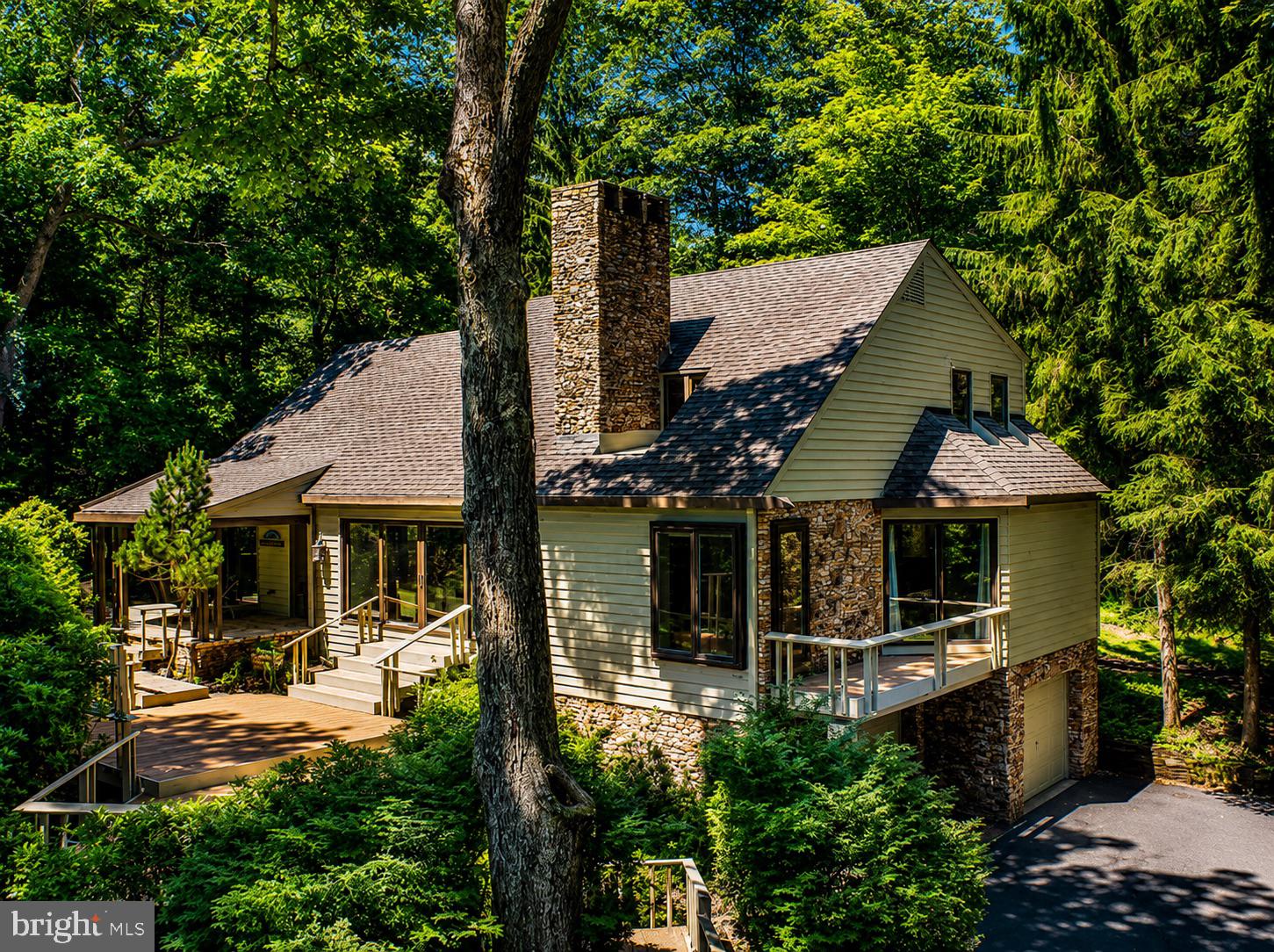 1250 Pergin Farm Road Oakland, MD 21550 - Photo 1 of 107 Frank Lloyd Wright-inspired Lake Access Gem!