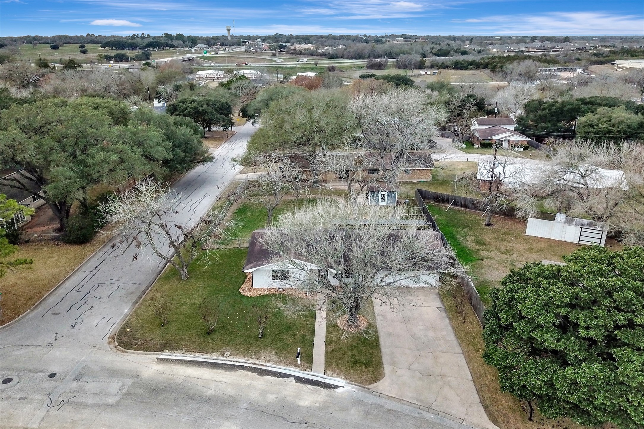 205 Munz Street Brenham, TX 77833 - Photo 40 of 48 an aerial view of residential houses with outdoor space