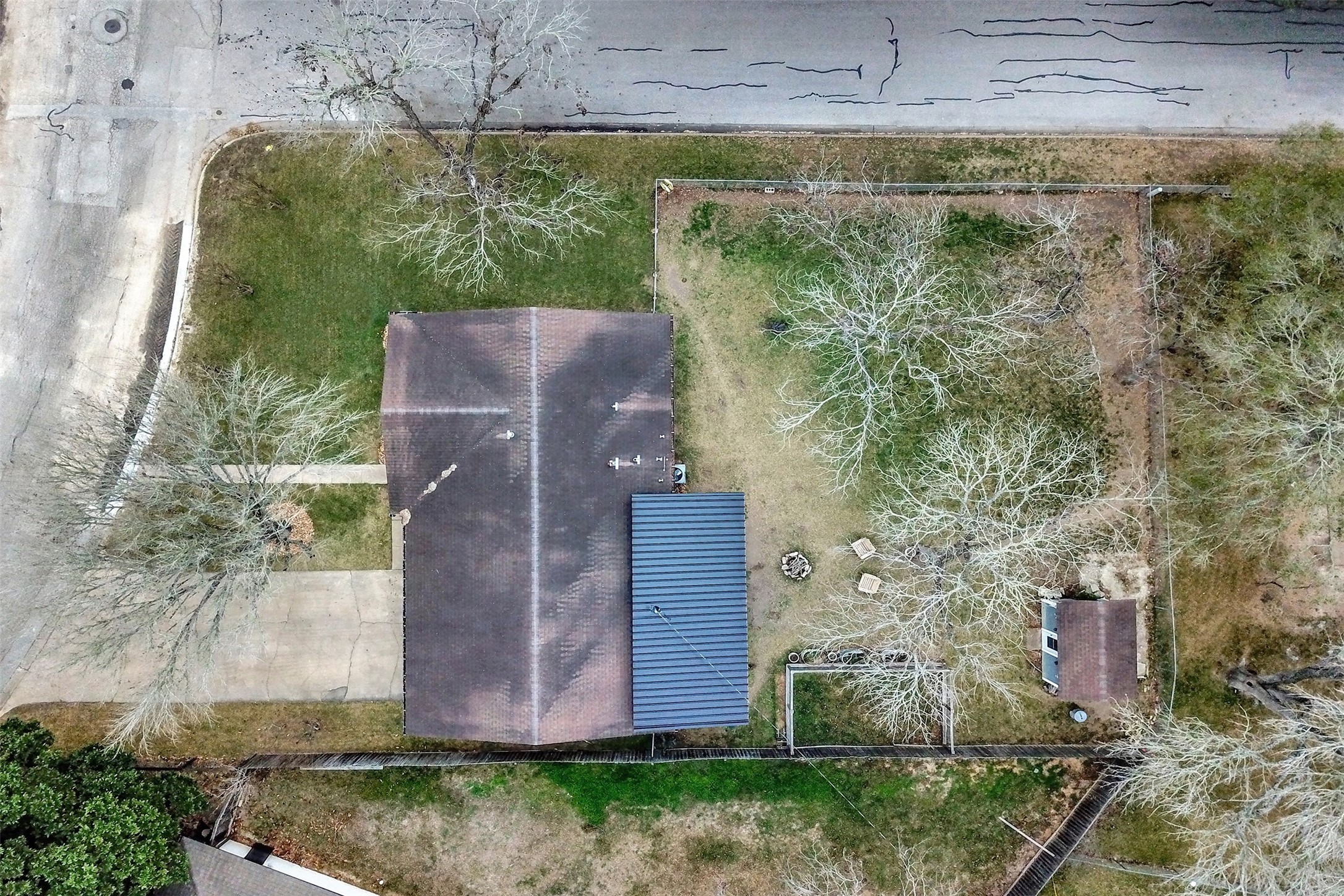 205 Munz Street Brenham, TX 77833 - Photo 43 of 48 an aerial view of a house with a yard
