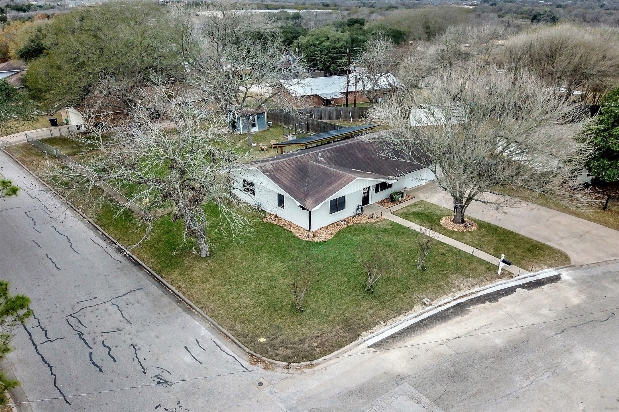 205 Munz Street Brenham, TX 77833 - Photo 47 of 48 a view of a backyard