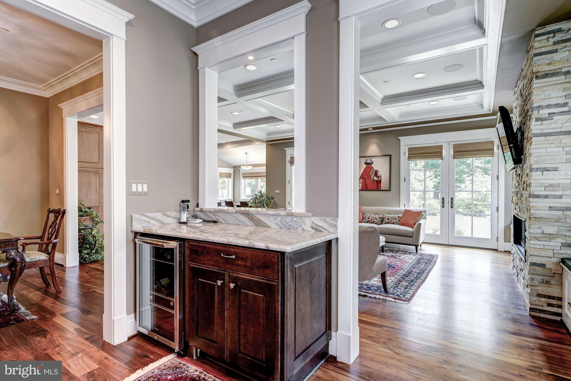 9927 Carter Road Bethesda, MD 20817 - Photo 10 of 47 Butler's Pantry with Wine Refrigerator