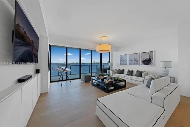 a front view of a building with glass windows