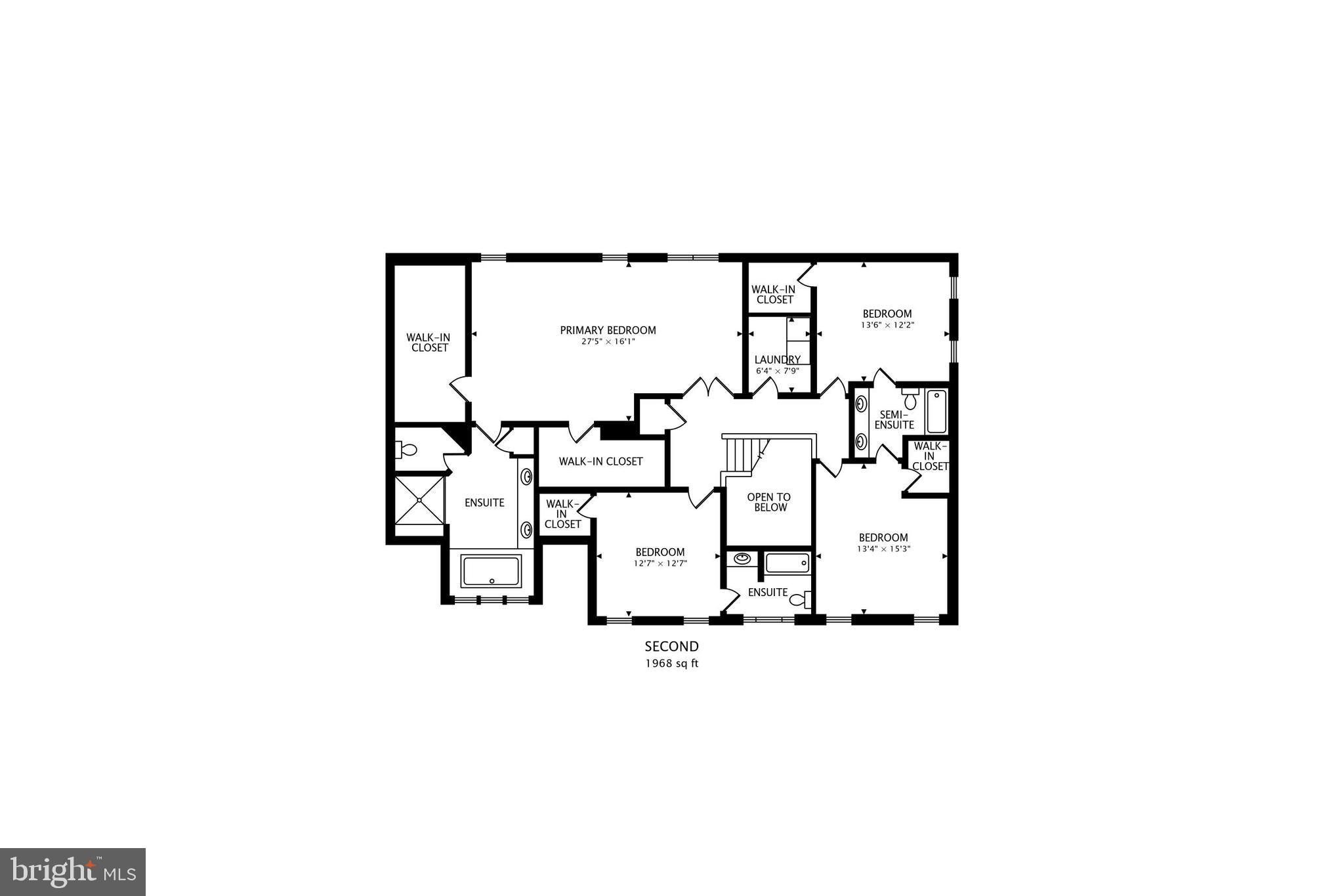 7705 Signal Hill Road Manassas, VA 20111 - Photo 72 of 73 Second Level Floor Plan