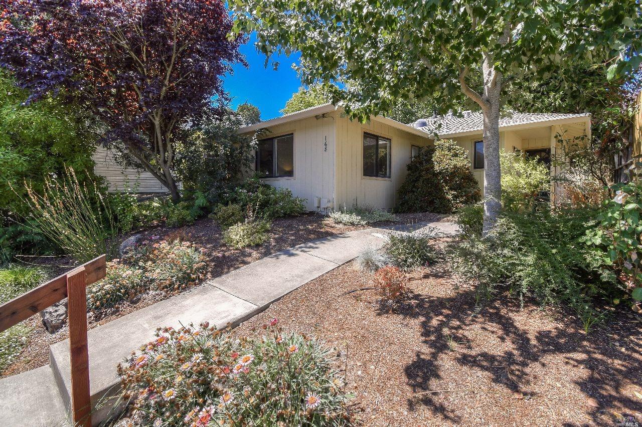 168 Golden Ridge Avenue Sebastopol, CA 95472 - Photo 1 of 1 Beautifully landscaped grounds and here is the the walkway to your new front door.