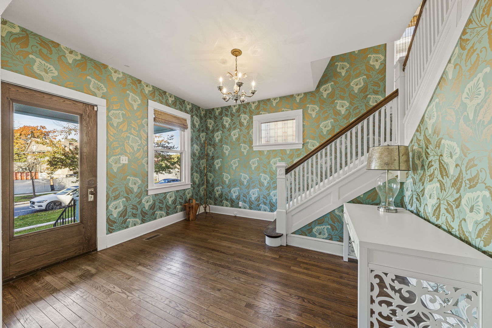 116 Columbia Street Naperville, IL 60540 - Photo 8 of 27 a view of entryway with wooden floor