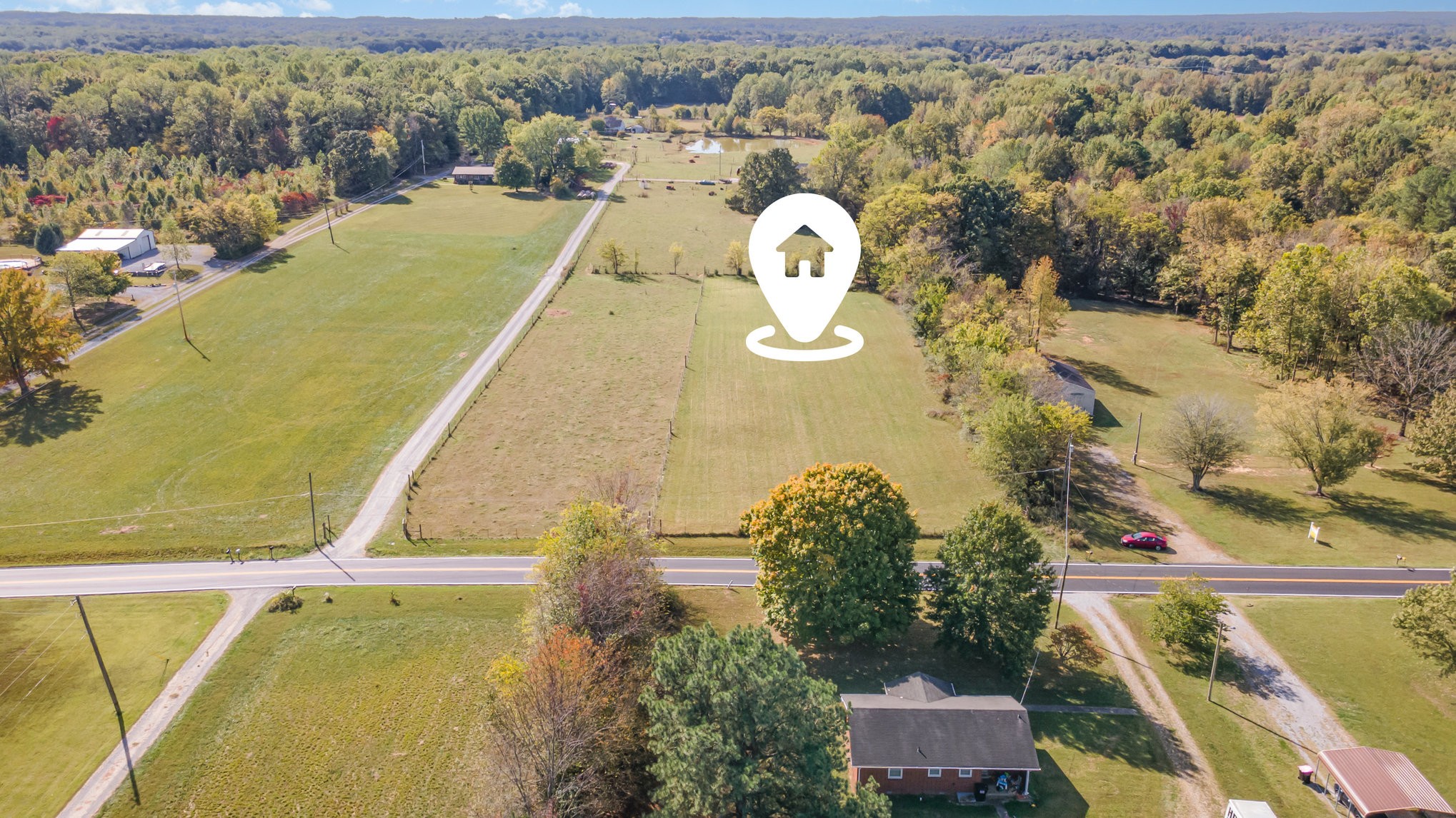 0 Bethlehem Road Springfield, TN 37172 - Photo 6 of 9 an aerial view of a house with a swimming pool