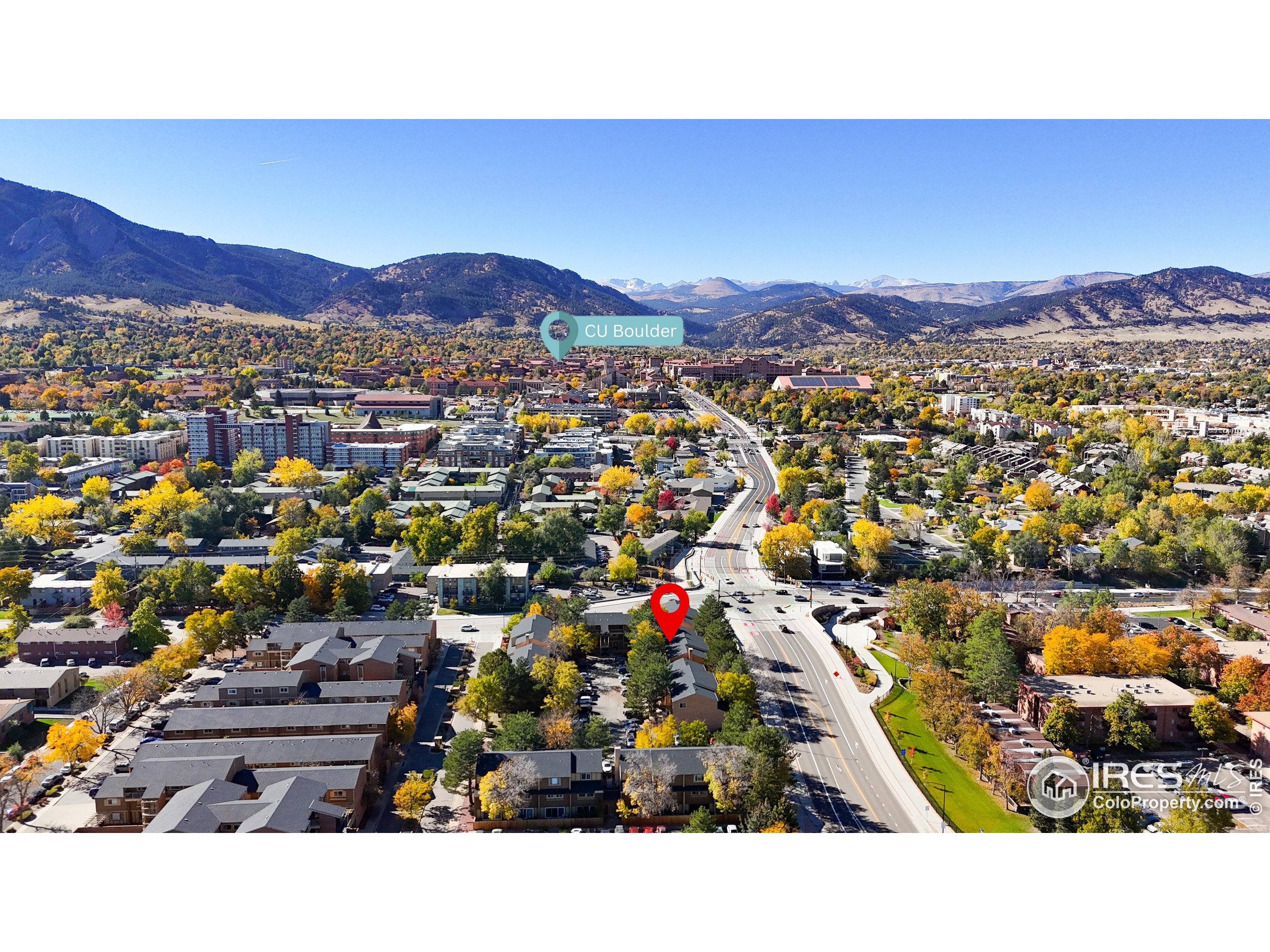 3000 Colorado Avenue, Unit B206 Boulder, CO 80303 - Photo 19 of 23 a view of city and mountain