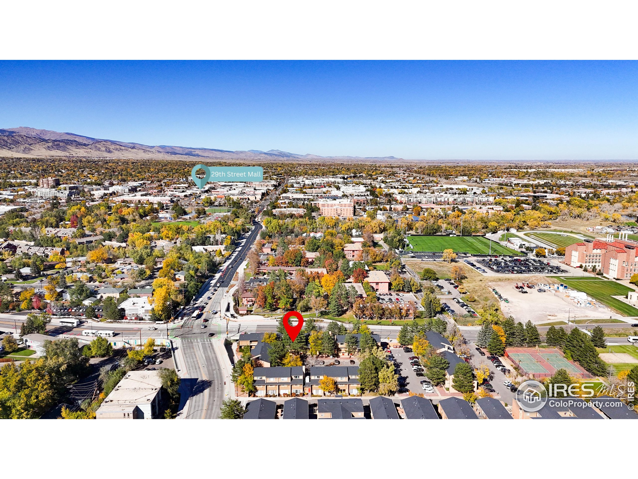 3000 Colorado Avenue, Unit B206 Boulder, CO 80303 - Photo 22 of 23 an aerial view of a city