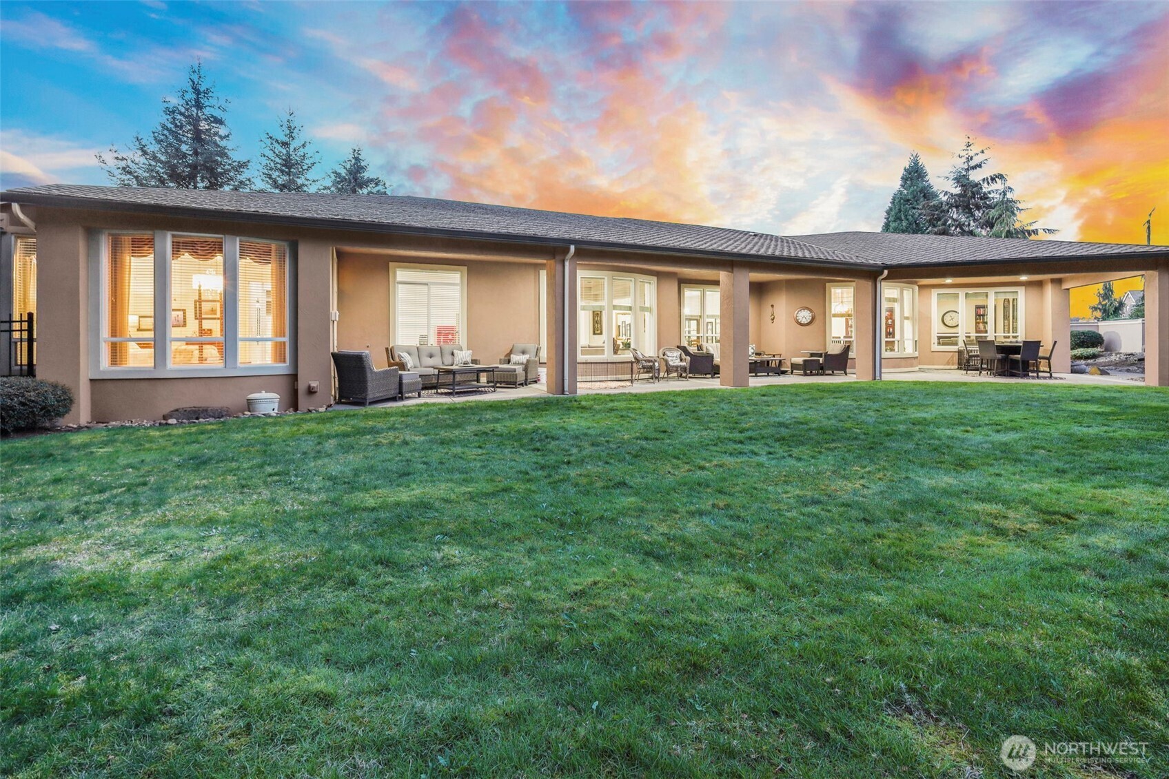 13612 231st Street East Graham, WA 98338 - Photo 28 of 40 a view of a house with a garden