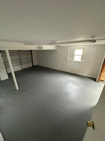 a view of a room with storage