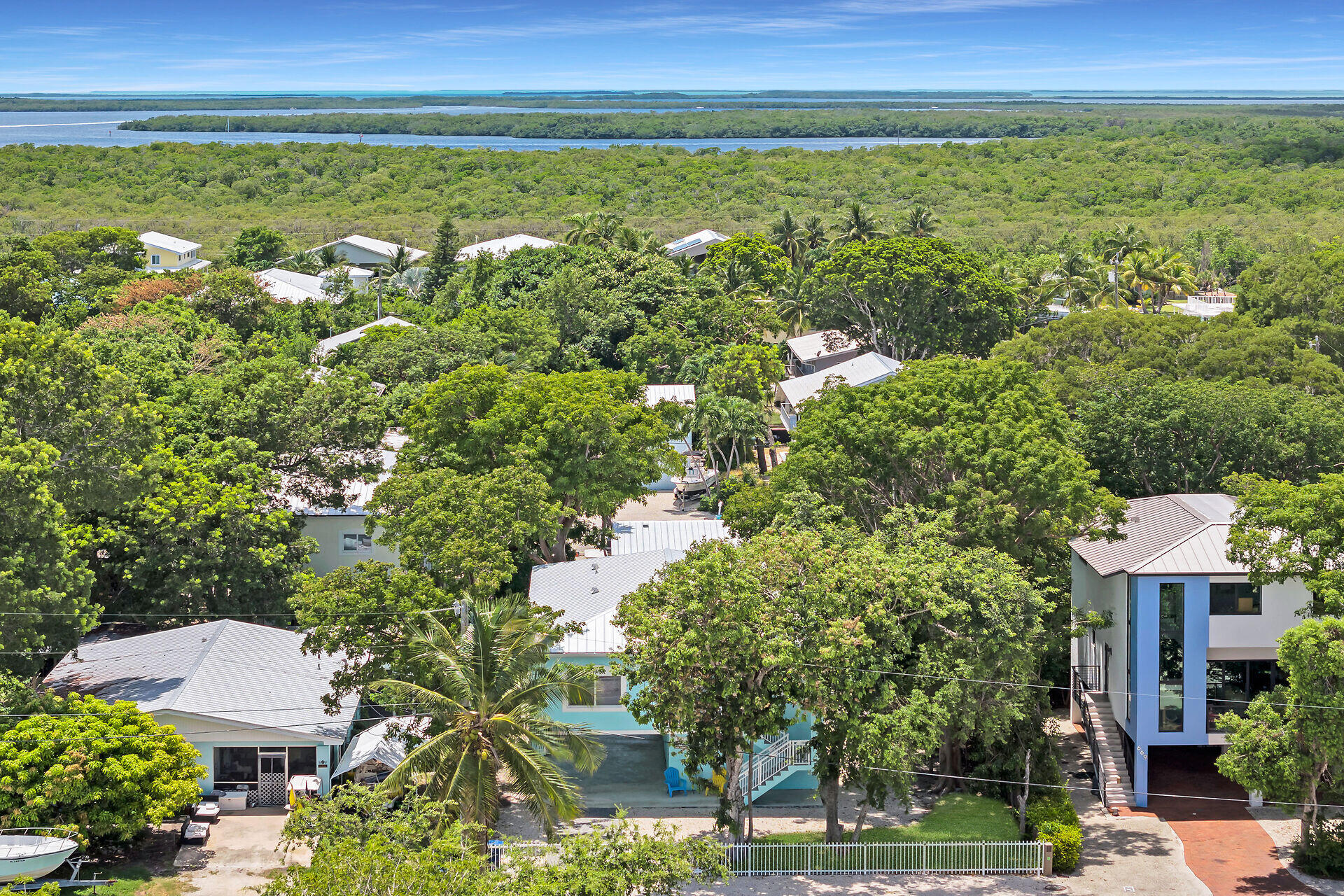 667 Colson Drive Key Largo, FL 33037 - Photo 40 of 48 an aerial view of residential houses with outdoor space and trees