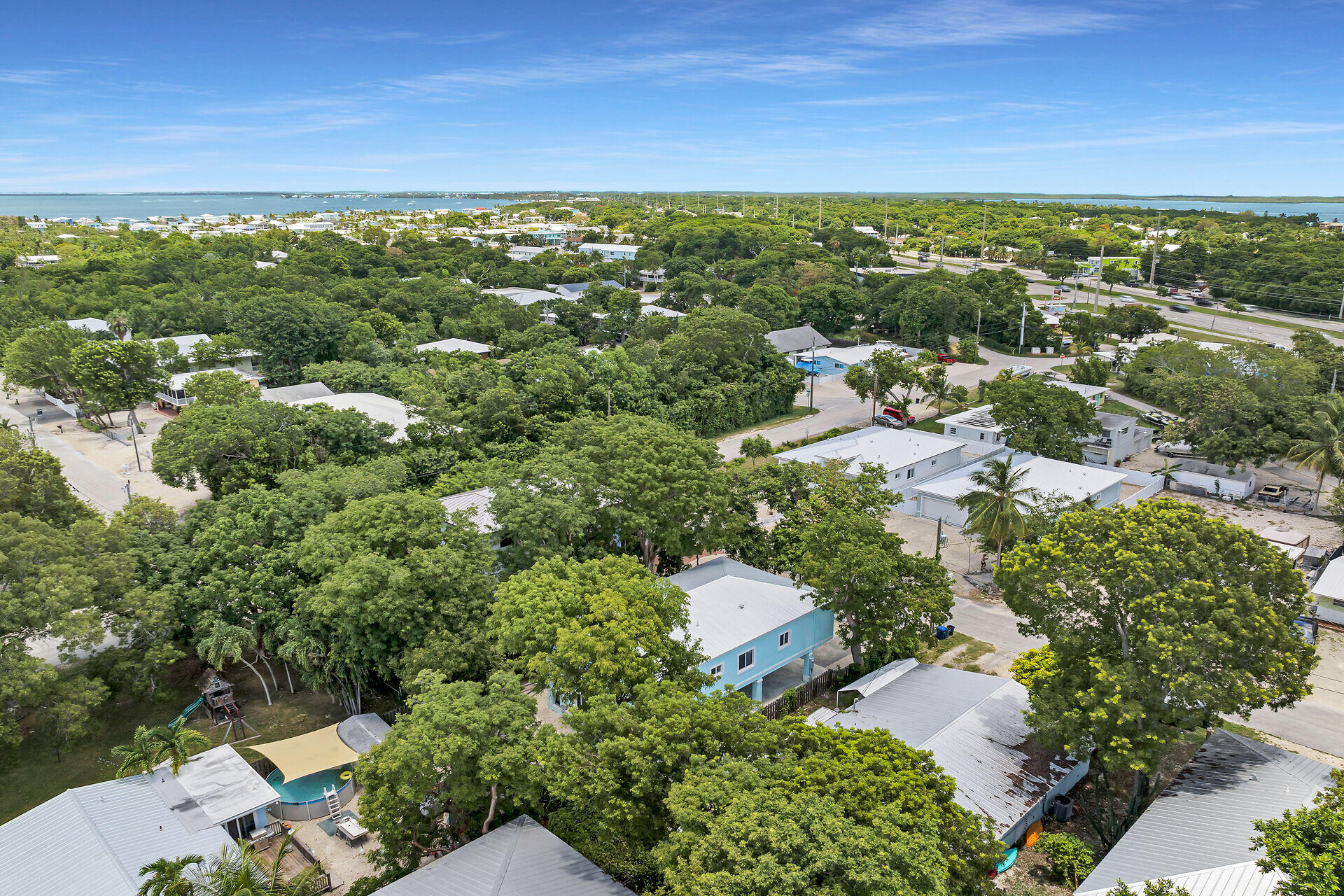 667 Colson Drive Key Largo, FL 33037 - Photo 41 of 48 an aerial view of residential houses with outdoor space and trees
