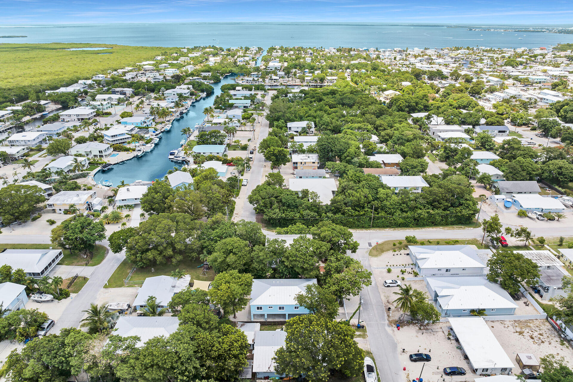 667 Colson Drive Key Largo, FL 33037 - Photo 45 of 48 an aerial view of residential houses with outdoor space and river