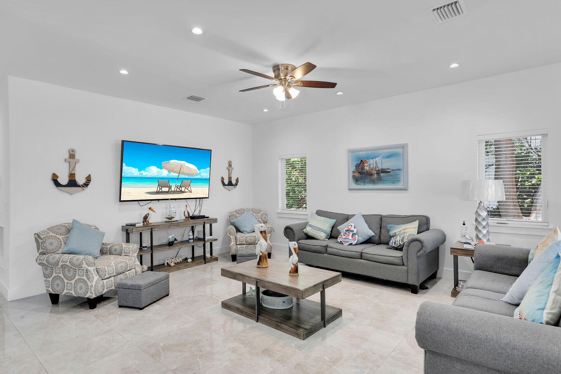 667 Colson Drive Key Largo, FL 33037 - Photo 5 of 48 a living room with furniture and a flat screen tv
