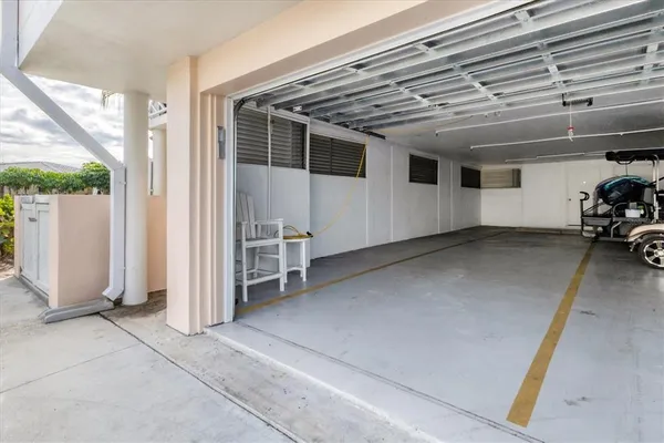 a view of a car garage