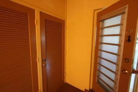 a view of front door