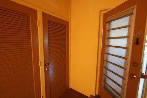 a view of front door