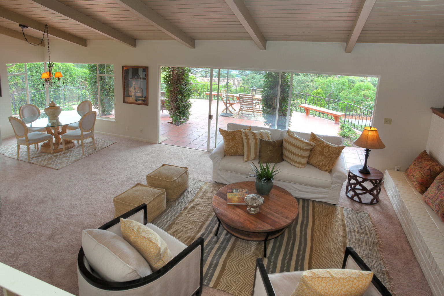 1605 Paterna Road Santa Barbara, CA 93103 - Photo 7 of 26 a living room with furniture and a large window