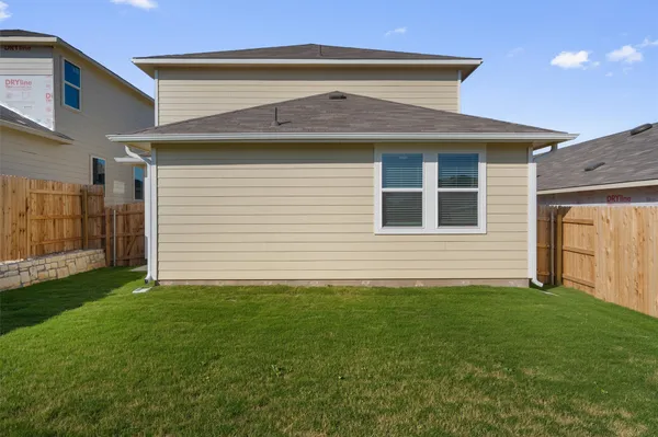 a backyard of a house