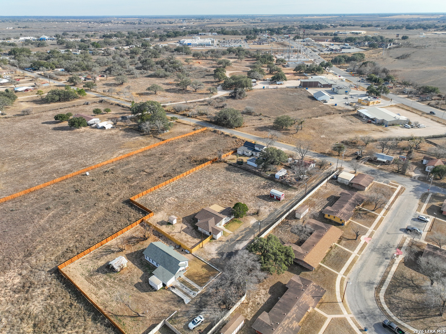 523 A Rossville Road Devine, TX 78016 - Photo 25 of 31 an aerial view of residential houses with outdoor space