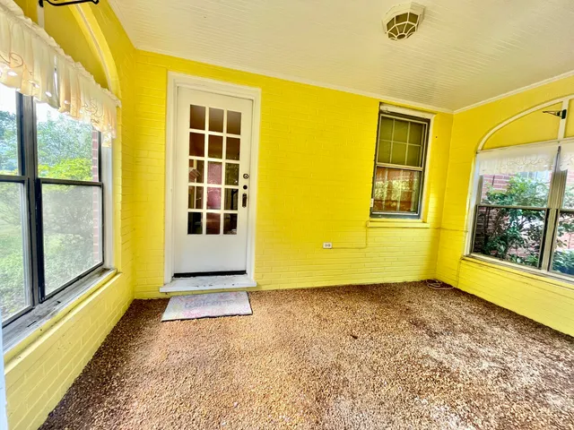 a view of front door