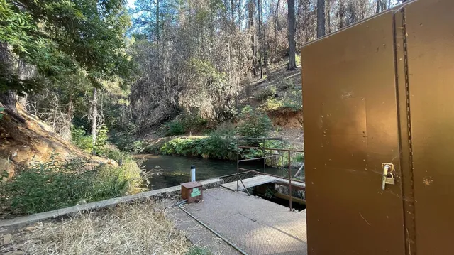 a view of balcony and yard