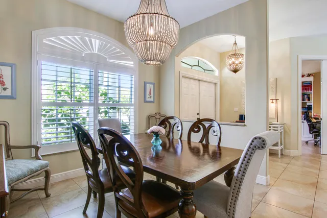 a living room with furniture and windows