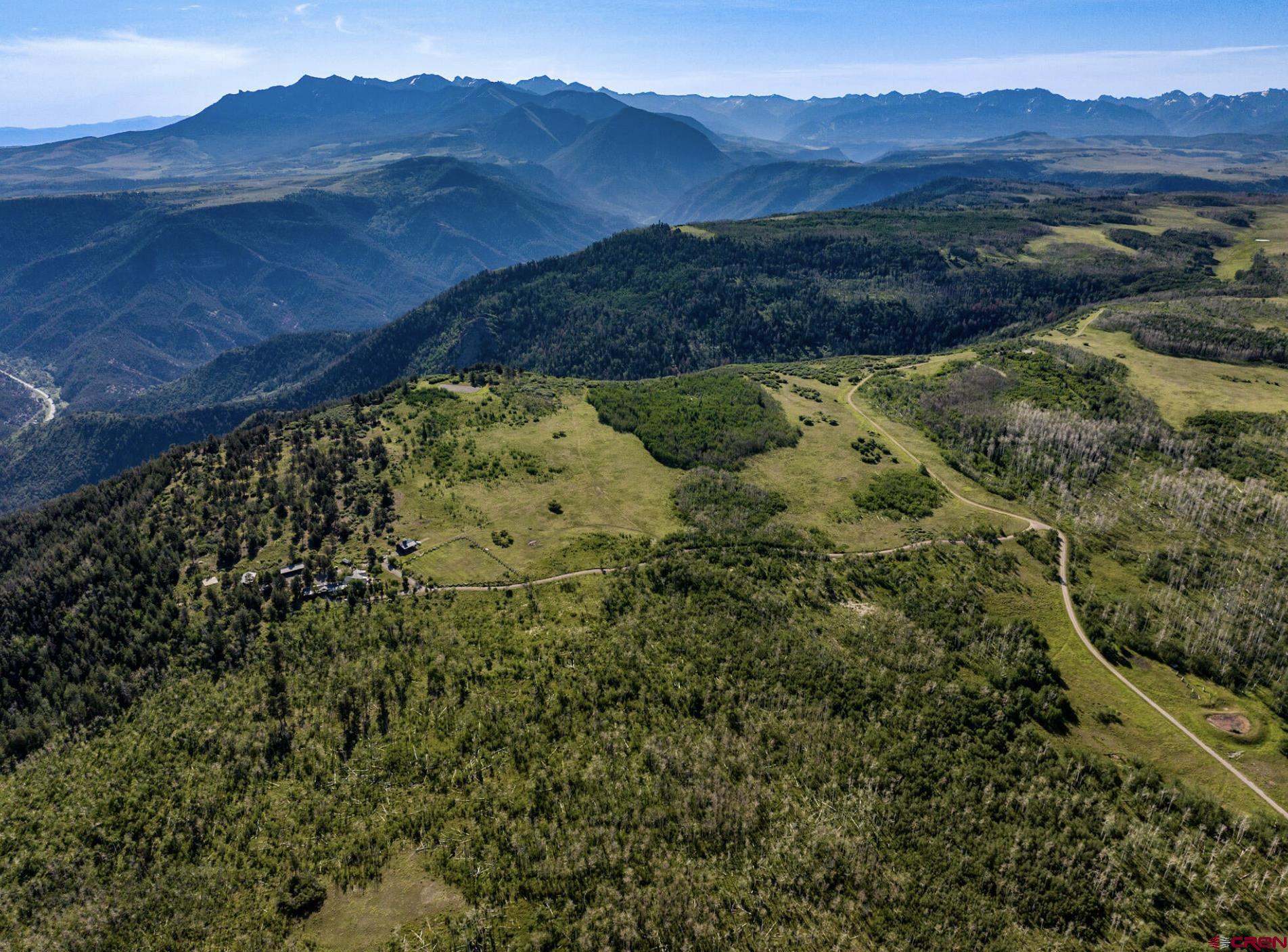3289 Laughing Dog Road Placerville, CO 81430 - Photo 4 of 35 a view of a lush green hillside and a houses