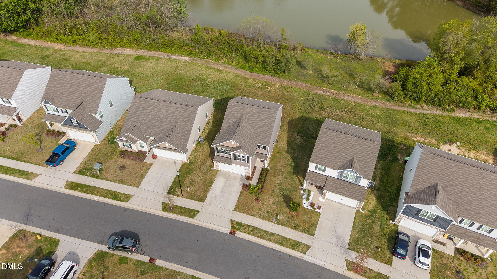 357 Gourd Street Zebulon, NC 27597 - Photo 47 of 50 an aerial view of residential house with outdoor space and river